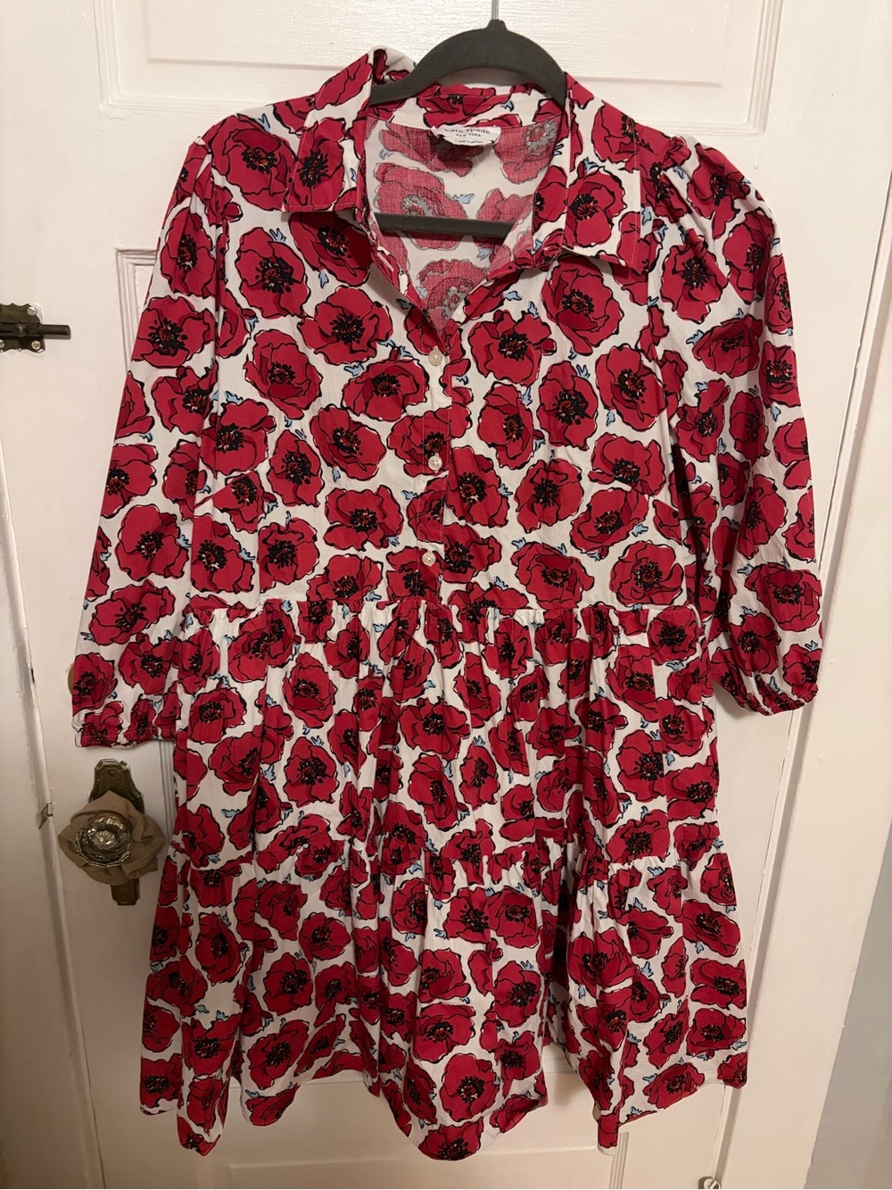 Kate Spade Poppy Toss Shirt Dress size Large